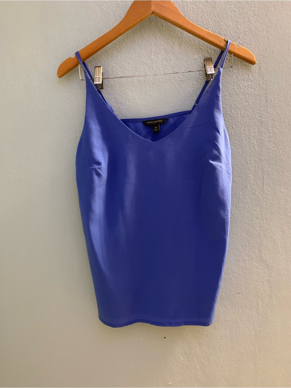 Banana Republic Royal Blue V-Neck Spaghetti Strap Camisole